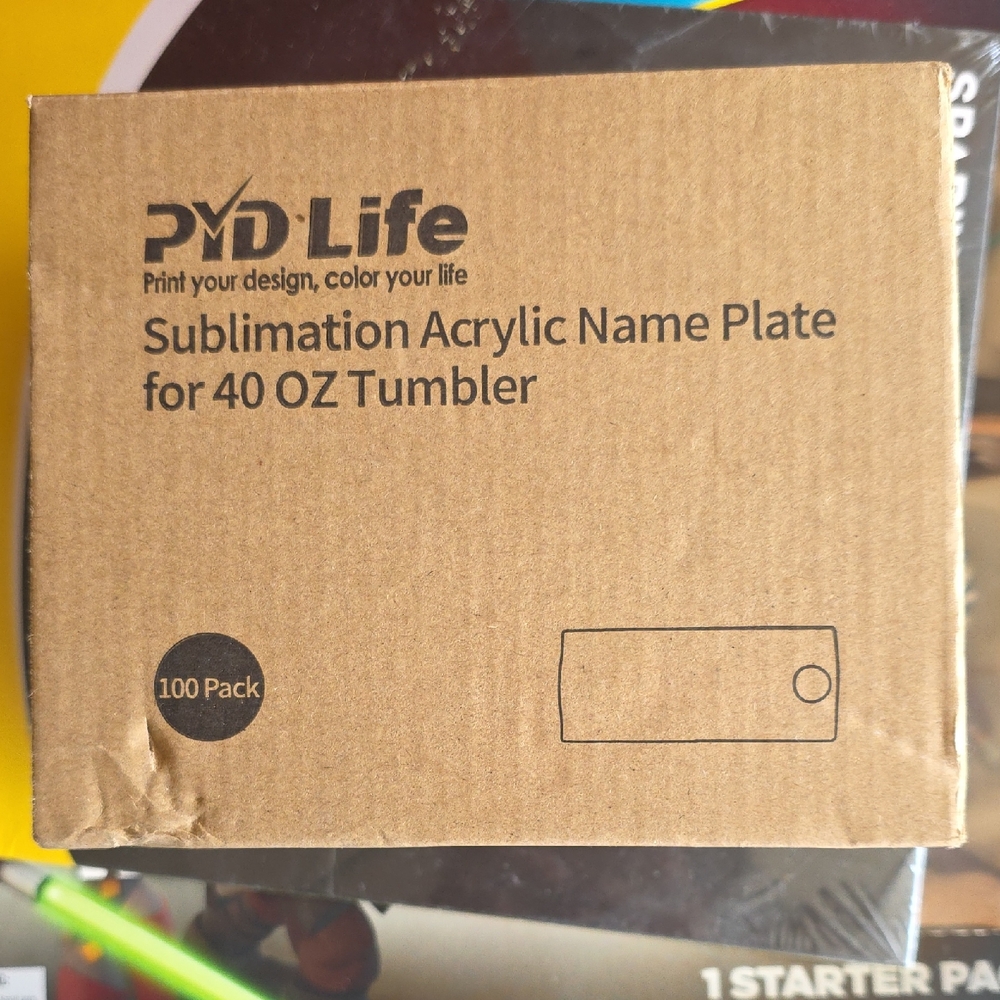 PMD Life Sublimation Acrylic Name Plate Box - Brown